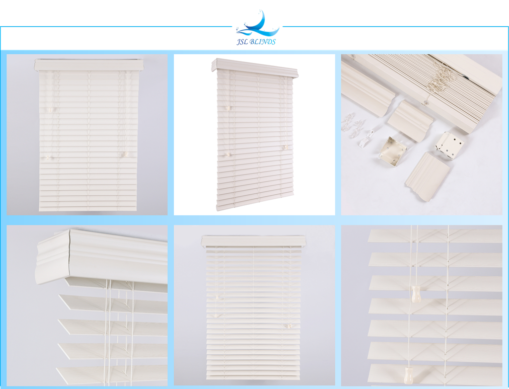 cream cord faux wood shades