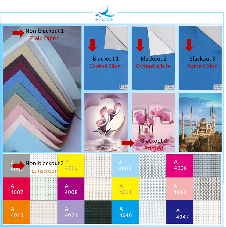 Blackout Fabric roller blinds
