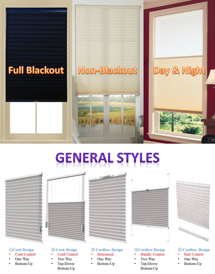 Hook Install Pleated Shades